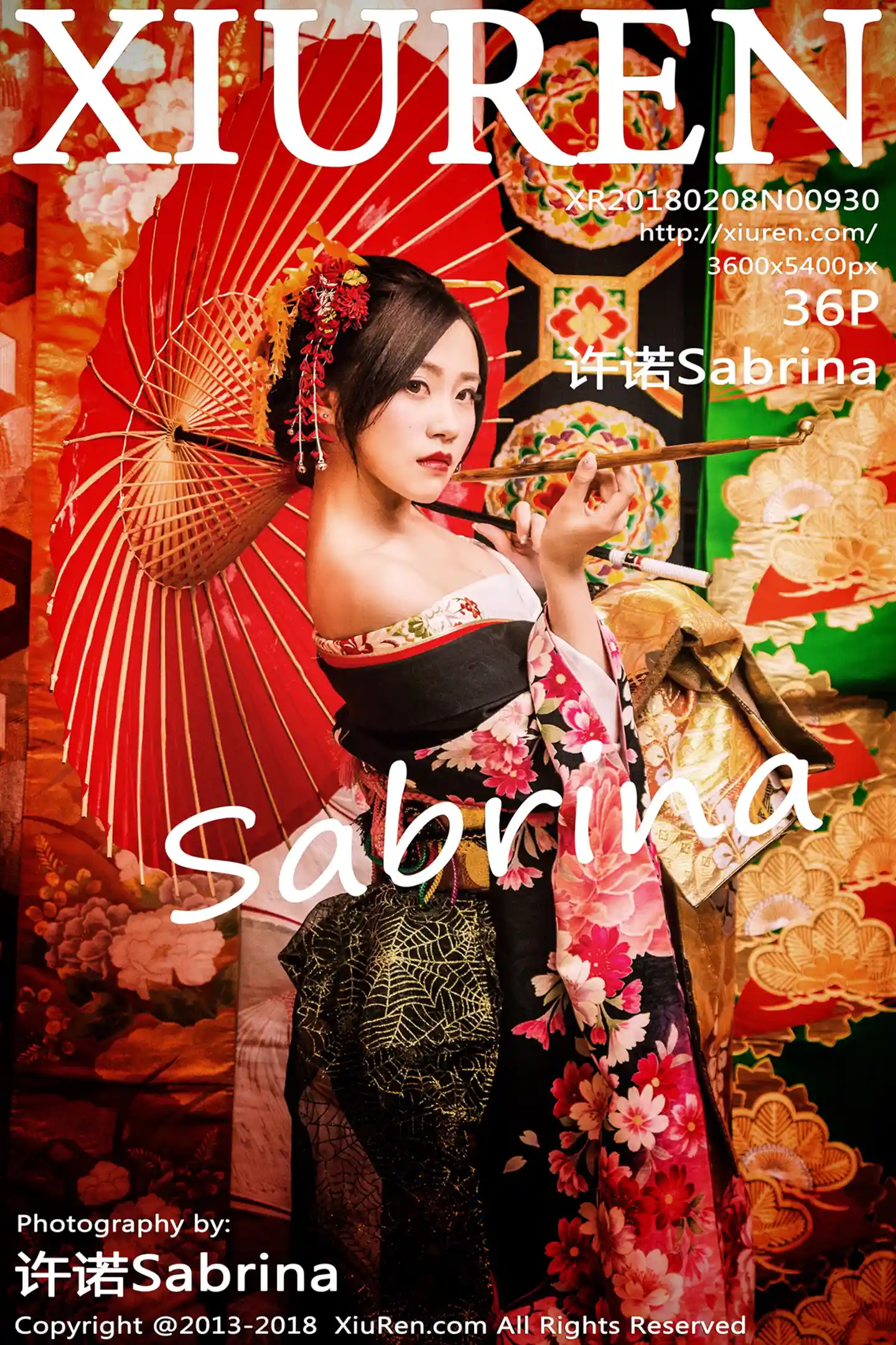 [XiuRen秀人网]No.930_嫩模许诺Sabrina日本旅拍花魁造型性感和服系列写真36P-秀人网 - XiuRen.Pro